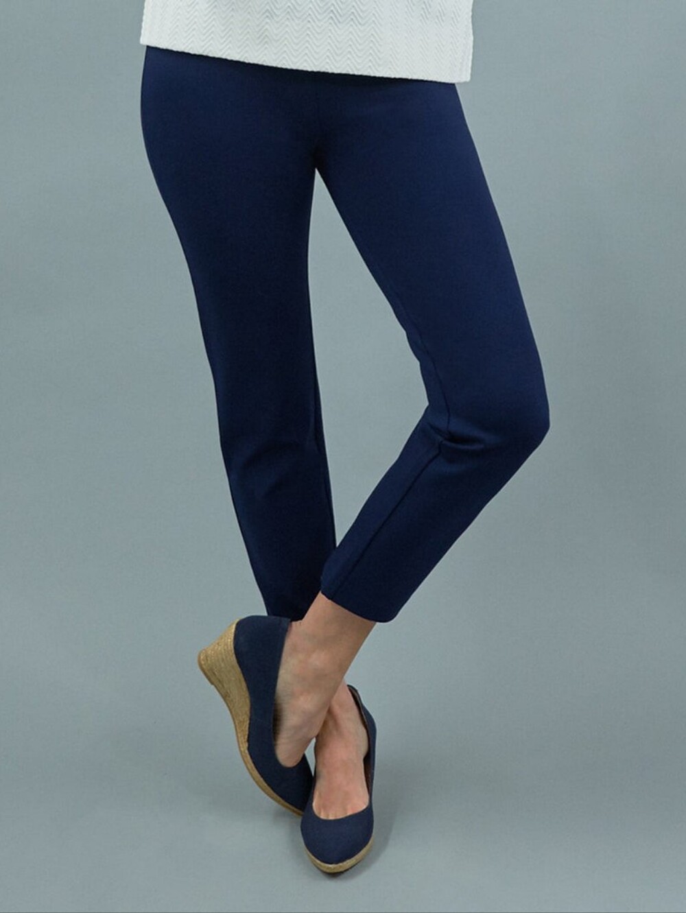 $150 CK Bradley Swizzle Ponte Navy Blue Pants